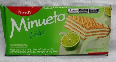 BISC PARATI WAFER MINUETO LIMAO 73G