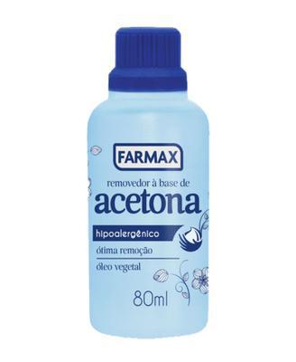 REMOVEDOR ACETONA FARMAX 80ML