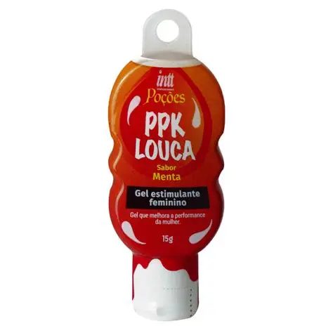 GEL ESTIMULANTE FEMININO PPK LOUCA - SABOR MENTA 15G