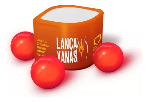Cápsulas de Óleo Corporal Excitante Feminino Lança Xaná
