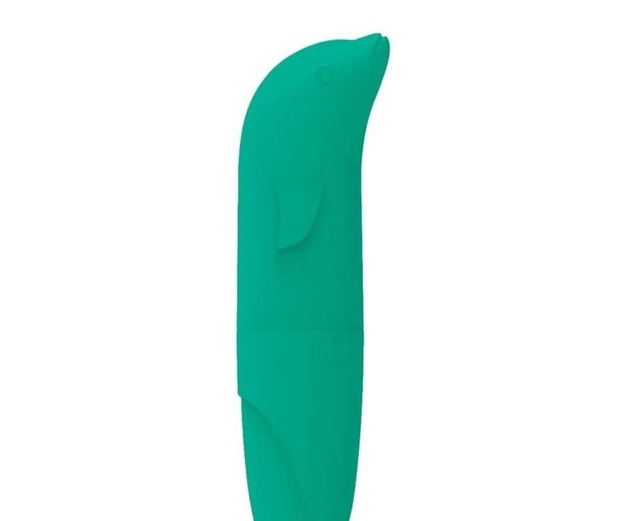 VERDE BANDEIRA- Mini Vibrador Ponto G Formato Golfinho (cópia)