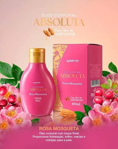 Óleo Corporal Absoluta Rosa Mosqueta Apiderm 100ml