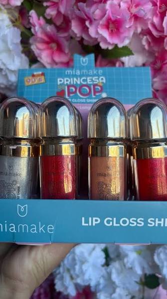Kit de Gloss Labial Mia Make Princesa Pop