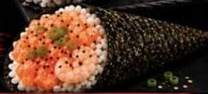 Temaki Misto (Salmão e Camarão)
